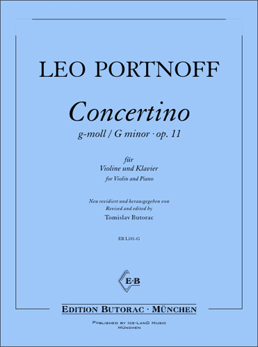 Cover - Leo Portnoff, Concertino in G minor op. 11